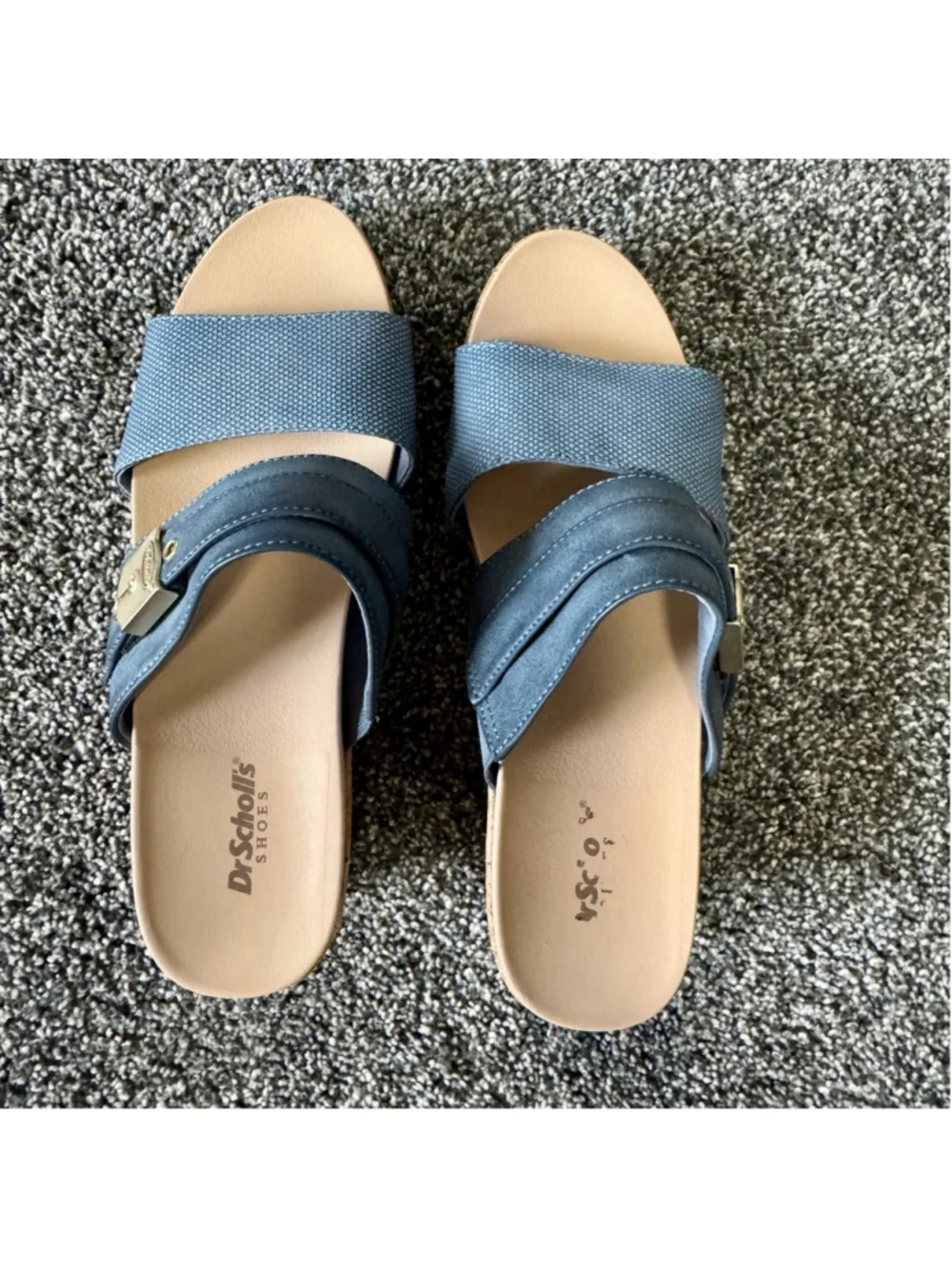 Women's Dr. Scholl's Cali Vibe Women's Sandals in Oxide Blue Size 8